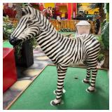 Large Fiberglass Zebra Statue