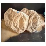 (3) Landscape Fiberglass Rocks   Decoration