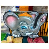 Baby Elephant Sign or Wall Plaque