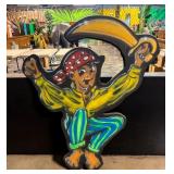 Pirate with One Swords Figural Display Sign