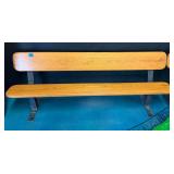 Wood & Metal Combination Bench