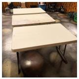 3 Folding Tables Used 48" x 24" x 23" Tall