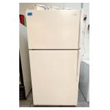 White Whirlpool Top Freezer Fridge