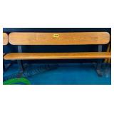 Wood & Metal Combination Bench