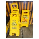 Set of 8 Wet Floor Caution Signs