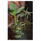 2 Potted Artificial Tropical Plants