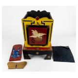 Vintage Mid-Century Mandarin Mirror Magic Box