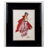 "Vargas Girl (Pink & Red Gown)" By Alberto Vargas