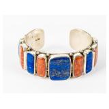 Jewelry Sterling Silver Lapis Lazuli Cuff Bracelet