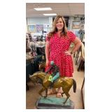 Art I. Bonheur Winner Circle Bronze Statue