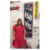 Vintage Standard Oil ISO = VIS Motor Oil Sign