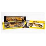 3 Vintage ERTL CAT Chalmers Scraper Crawler New
