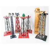 Lot of 6 Model Train Light Towers