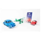 Mixed Die Cast Lot Sinclair Plane VW Beetles