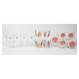Vintage Mid-Century Inspired Drinking Glasses