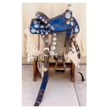Black / Sterling  Parade / Show Western Saddle