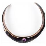 Jewelry Sterling Silver Purple Stone Necklace