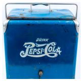 Vintage Pepsi Cola Portable Steel Cooler