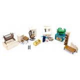 Vintage Wood Dollhouse Furniture
