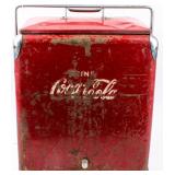 Vintage Coca Cola Portable Steel Cooler