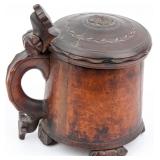 18th Century Continental Hand Carved Tankard