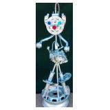 Art Found Metal Sculpture Man