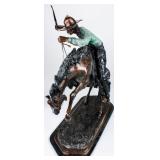 Art Frederic Remington Cowboy / Horse Statue