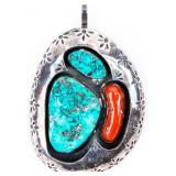 Jewelry Sterling Silver Turquoise Pendant