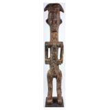 Art Antique Large African Bambara Wood Sculpture