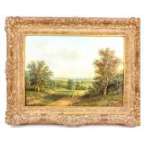 19th Century English Countryside Painting T. Baker