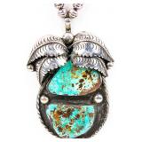 Jewelry Sterling Silver Turquoise Necklace