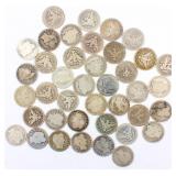 Coin 40 Barber Head Quarters 1800