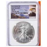 Coin 2015 Silver Eagle NGC MS69 First Release