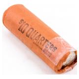 Coin 1964-D Washington Quarter Roll with 40 Coins