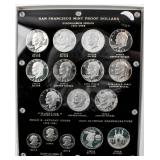 Coin "San Francisco Proof Dollar Set" 16pcs