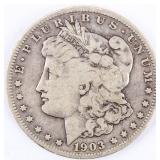 Coin 1903-S Morgan Silver Dollar in Very Good