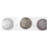 Coin 3 Morgan Silver Dollars 1899-S, 1900-S & 01-S