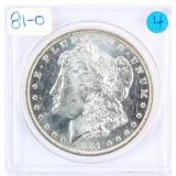 Coin 1881-O Morgan Silver Dollar in BU DMPL