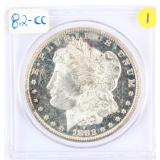 Coin 1882-CC Morgan Silver Dollar in BU DMPL