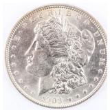 Coin 1903 Morgan Silver Dollar in Brilliant Unc.