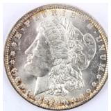 Coin 1890 Morgan Silver Dollar in Gem BU