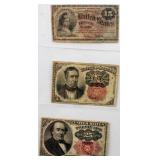 Coin 3 United States Fractional Notes