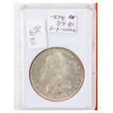 Coin 1878 7/8TF  Morgan Silver Dollar AU