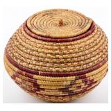 Salish Fraser River Imbrication Basket