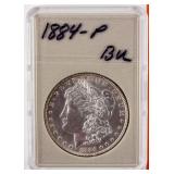 Coin 1884 Morgan Silver Dollar Brilliant Unc.