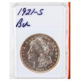 Coin 1921-S Morgan Silver Dollar Brilliant Unc.