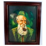 Art Antique Oil on Canvas German Portrait