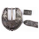 Jewelry Large Sterling Silver Bob Berg Buckle Set