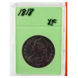 Coin 1818 Capped Bust Half Dollar XF