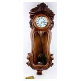Antique Biedemair Vienna Walnut Wall Clock